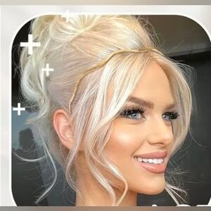 Gold Metal Dainty Wavy Headband BNIB